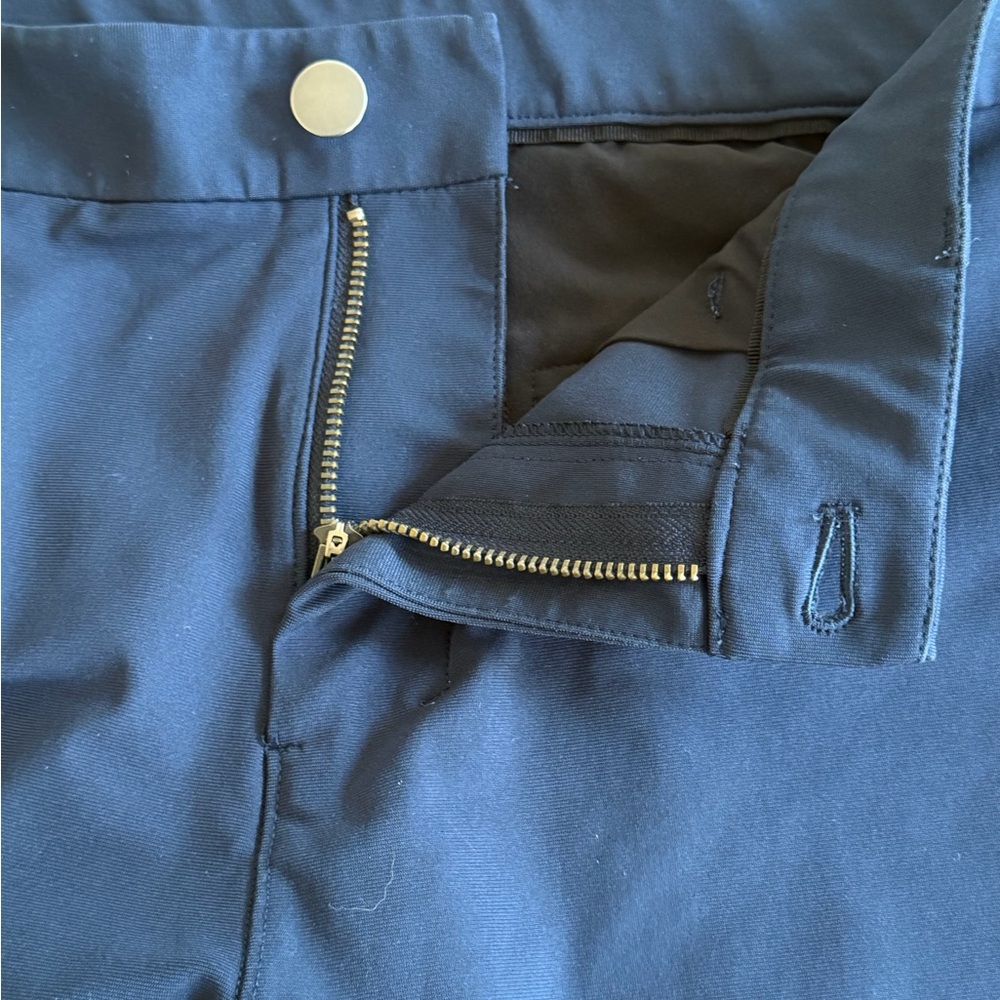 Lululemon ABC Slim-Fit Trouser Pant Men’s navy blue Warpstreme LM5AO5S Sz 35 - Picture 9 of 11
